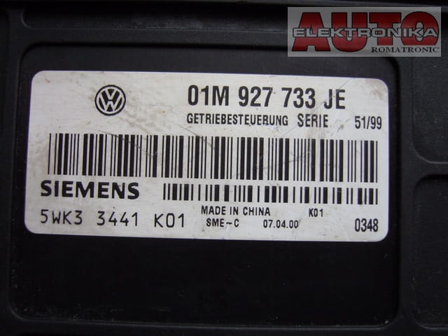 Sterownik skrzyni VW Golf Polo 1.6  5WK33441 01M927733JE 