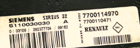 Sterownik Sirius 32 Sirius32 Renault Megane Scenic 1.6L 7700114970 770010471 S110030030 A
